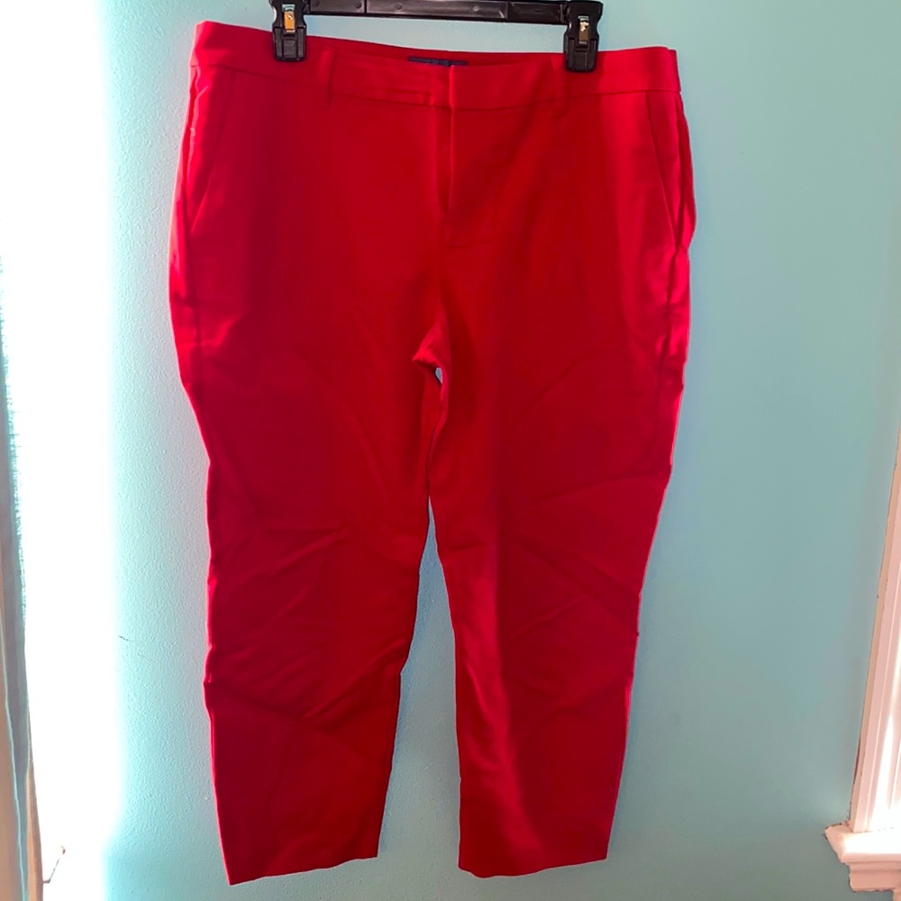 Old Navy Red Harper fit ankle pants Size 12